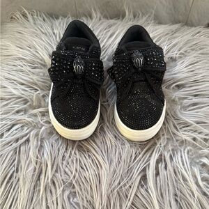 Kurt Geiger Kids Black Glitter Sneakers